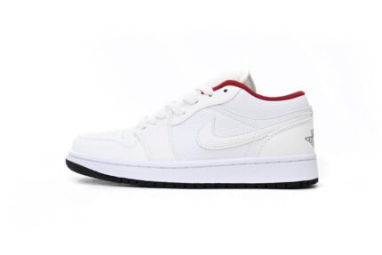 Air Jordan 1 Low White Gym Red Black