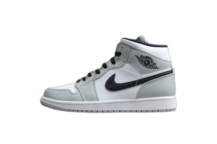 Jordan 1 Mid Light Smoke Grey - 554724-092 Jordan 1 Mid Light Smoke Grey - 554724-092